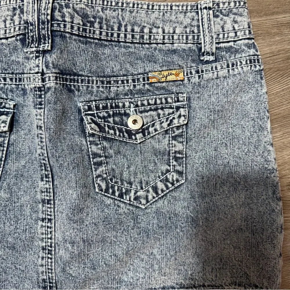 Y2K Tyte Denim Mini Skirt Size 9